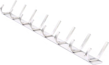 WEBI Heavy Duty 24 Inch SUS 304 Coat Bath Towel Hook Hanger Rail Bar with 8 Hooks,Brushed Finish,for Bedroom,Foyers,Hallways Home Office Storage Organization, C-CBG08