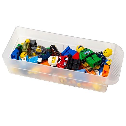 Akro-Mils 16-Drawer Plastic Drawer Storage Cabinet for Garage Organization, Beads, Makeup Organizer, Building Bricks Storage, Teacher Toolbox, 10-1/2" W x 6-1/2" D x 8-1/2" H, 10116 White