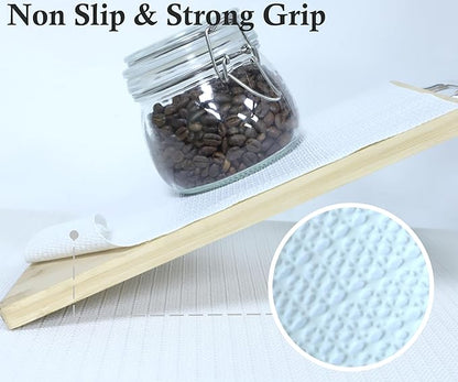 Shelf Liners 16 Inch Wide X 20 Ft Kitchen Cabinet Drawer Liners Non Slip Waterproof Pantry Shelves Refrigerator Liner Non Adhesive Strong Grip Bathroom Drawer Mat Cupboard Dresser Closet Liner