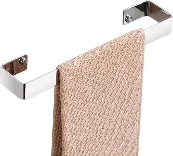 Alise Hand Towel Holder Towel Bar for Bathroom Wall Mount,SUS304 Stainless Steel Towel Rack for Bathroom and Lavatory,Kitchen,12'' Bath Towel Hanger Towel Rail,Polished Chrome