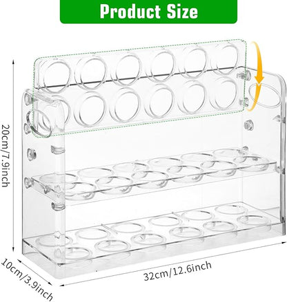 Tobeelec Clear Egg Holder for 36 Eggs, Egg Storage for Refrigerator, PET Egg Container for Kitchen Countertop, Egg Dispenser, Egg Tray