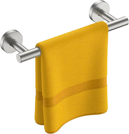 FORIOUS Towel Racks for Bathroom Wall Mounted, Stainless Steel Bathroom Towel Rack 11 Inch, Includes Wall Mounting Hardware (Brushed Nickel, Hanging Space 9-Inch)
