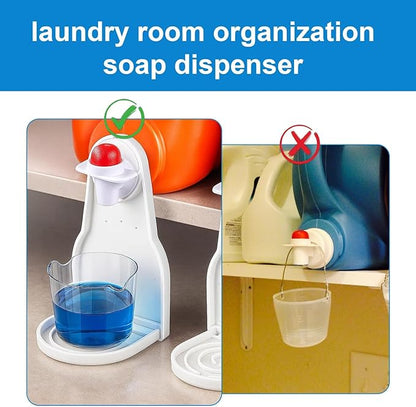 2-Pack Laundry Detergent Dispenser Set with Detergent Holder Cups