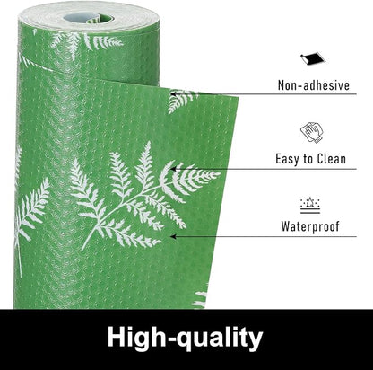 Cooyes Shelf Liner Drawer Liners, Shelf Liners for Kitchen Cabinets, Non-Adhesive Cabinet Liner, EVA Waterproof Non-Slip Refrigerator Liners for Kitchen Drawers（11.8" W x 118" L）