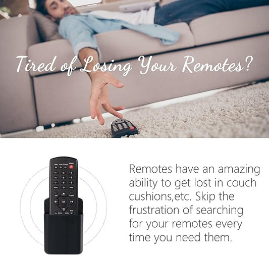 4 Pcs Remote Control Holder Wall Mount, TV Controller Holder, Self Adhesive Remote Holder, Wall Pen Holder Storage Accessories for Home Office School (Black)
