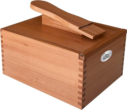 FOOTMATTERS Shoe Shine Valet Box - Hardwood Boot & Shoe Care