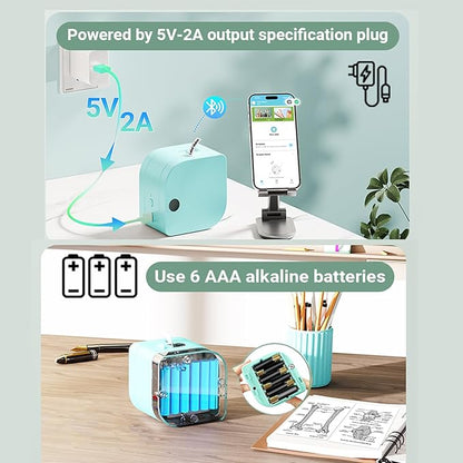 Phomemo Label Maker Machine with 3 Tapes, P12 Small Bluetooth Mini Label Makers with Multiple Templates Ribbon Printer Machine for Kid School Items, Home, Cloth Name Tag, Gift Wrap, Green