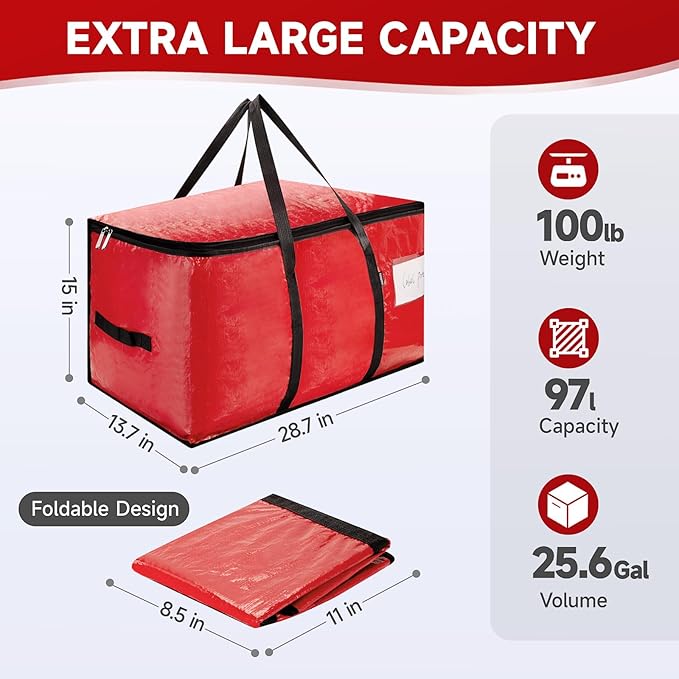 8-pack extra-large moving bags - zinc alloy zipper, webbing edging, sturdy handles, durable construction, PE plastic material, suitable for university dormitories and home organization.