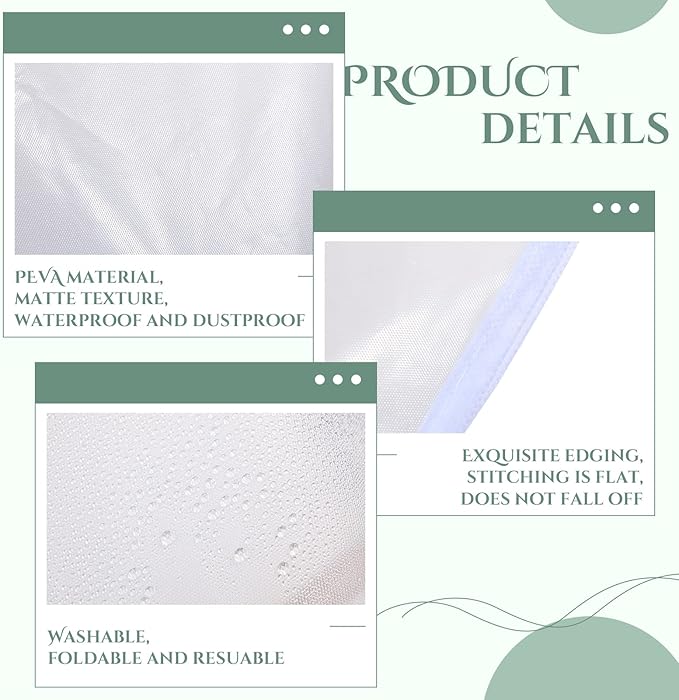 Chumia 50 Pieces Clear Shoulder Cover for Clothes Closet Bulk, Plastic Hanger Covers for Hanging Clothes Shoulder Garment Dust Cover Protectors for Men Women Suit Coats Jackets Dress(24'' X 12")