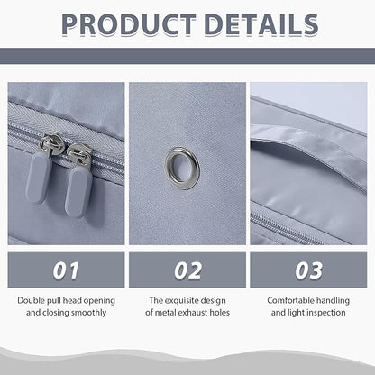 Ultra Space Saving Self Compression Organizer,Storage Bags,Heavy Duty Moving Bags,Storage Tote for Space Saving, Self Compression Moving Organizer Bags for Comforters,Clothes (Blue, XL (54*42*60CM)