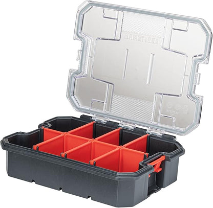 CRAFTSMAN VERSASTACK Storage Organizer, Small Parts Organizer, 8 Compartments, Lid Includes Secure Latch (CMST17827)