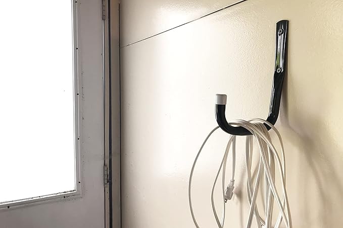 8088E Heavy Duty Steel Garage Storage/Assorted Utility Hooks, 6 Pack, black