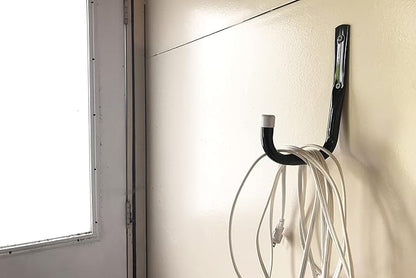 8088E Heavy Duty Steel Garage Storage/Assorted Utility Hooks, 6 Pack, black