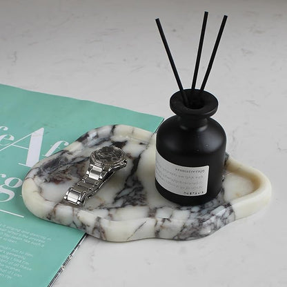 Calacatta Viola Marble Cloud Shape Tray, Trinket Dish, Ring Dish Key Tray Asethetic Home Décor, Gift for Women