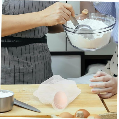 Clear Goose Egg Packaging Box 2-Pack Pvc Egg Holder for Secure Storage and Display 5.7X5.7X3.7 Inches Lightweight Transparent Carton for Kitchen Organization and Presentation