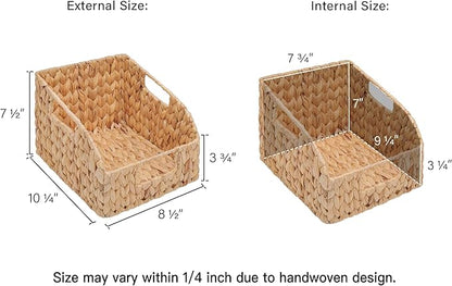 StorageWorks Wicker Baskets for Organizing in Kitchen and Bathroom