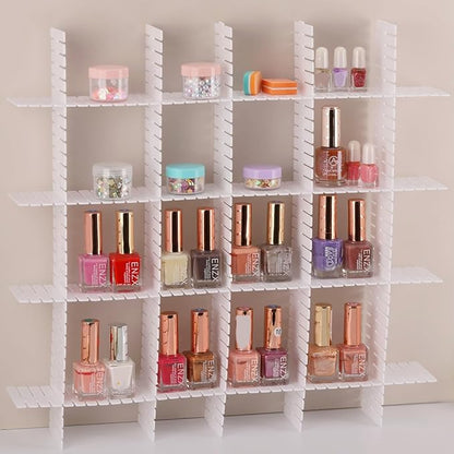 Ohlove 40Pcs Drawer Organizer Dividers 17"x2.8" Adjustable Storage Organizer Separator for Socks, Underwear, Makeup, Kitchen, Dresser