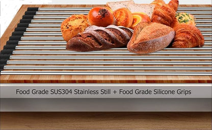 Ahyuan Roll up Dish Drying Rack Over The Sink Kitchen Roll up Sink Drying Rack Portable Dish Drainer Foldable Dish Drying Rack (Black, 20.5''X11.2'')