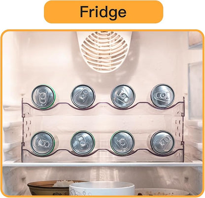 Keerte Acrylic Wine Rack for 8 Bottles/Cups - Freestanding Clear Modern Cabinet, Adjustable Shelves Compact Bar Organizer for Office, Kitchen, Dining - Lightweight Shatter-Resistant