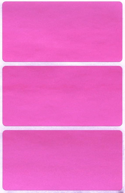 Royal Green Rectangular Stickers Color-Coding Labels for Organizing, Moving, and Storage Boxes 4" x 2" Stickers to Write On Name Tags, 300-Pack (Pink)