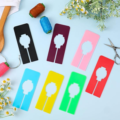 Closet Rack Dividers, 8 Colors Closet Dividers for Hanging, Clothing Plastic Rack Size Dividers Rectangular Reusable Closet Separators Closet Labels dividers Closet Clothes Dividers(Colorful)