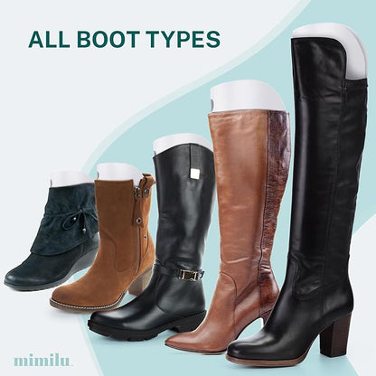 MIMILU 10 Pieces (5 Pairs) Boot Shaper Form Inserts. Stand Up Shape Holder For All Types Of Boots