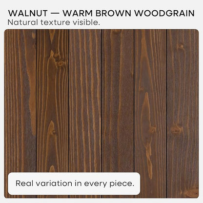 Homeforia Classic Walnut 60 inch Floating Shelf, High End Solid Real Wood Small 60inch Floating Shelves for Wall Mounted, 60in Floating Shelves, Heavy Duty Bracket, 60 X 6.5 X 1.75 inches, Set of 3