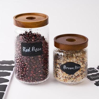 360Pcs Chalkboard Labels – 3x2 Inch Reusable Blackboard Stickers with 2 White Erasable Chalk Markers, 10 Assorted Shapes, for Mason Jars, Food Containers, and Pantry Storage