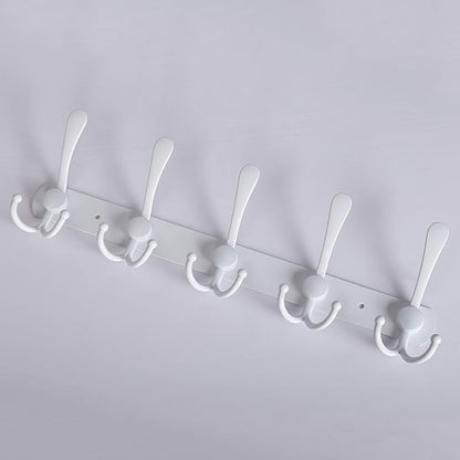 WEBI Coat Rack Wall Mount,Coat Hooks Wall Mounted,Coat Hanger Wall,Hook Rack Rail,Wall Coat Rack with Hooks for Hanging Jacket,Clothes,White