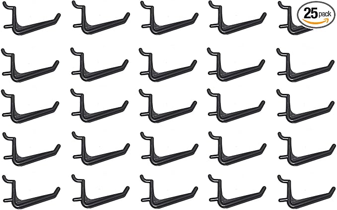 JSP Manufacturing Jumbo Pegboard Hooks Black Garage Tools Hammer Air Tool Storage Organization Jewelry (25)