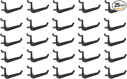 JSP Manufacturing Jumbo Pegboard Hooks Black Garage Tools Hammer Air Tool Storage Organization Jewelry (25)