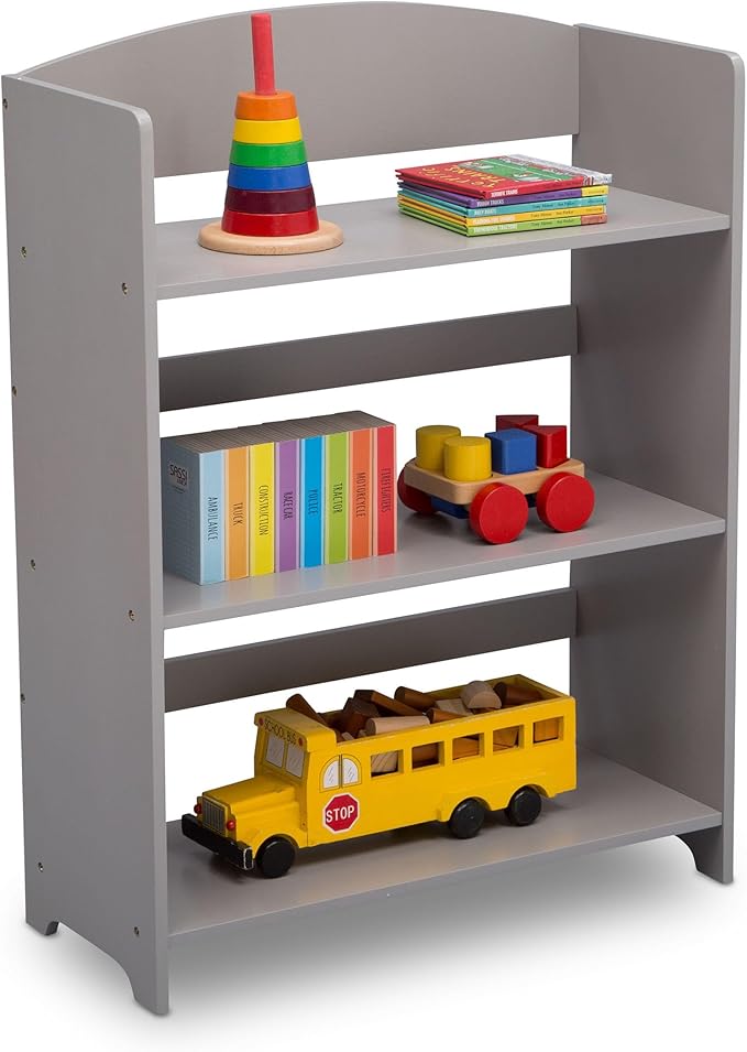 Delta Children MySize Bookshelf - Greenguard Gold Certified, Grey