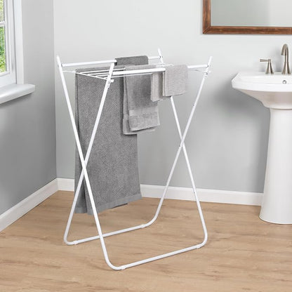 Honey-Can-Do White Metal Collapsible Clothes Drying Rack DRY-09864 White
