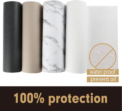 Premium Drawer and Shelf Liner for Cabinet, Non Adhesive Liner for Kitchen, Strong Grip Non Slip Shelf Liners for Kitchen Cabinets, Storage, Drawers, Shelves, Kitchenware and Tableware, White