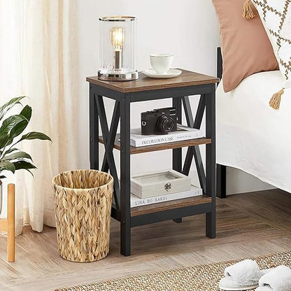 Water Hyacinth Wicker Trash Can, Handwoven Natural Fiber Waste Basket, Small Boho Decorative Garbage Bin for Bathroom, Bedroom, Office, 7.5"×6.5"×11"