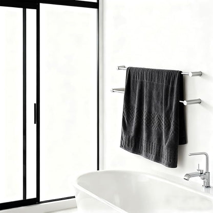 Towel Racks for Bathroom, NEWRAIN 30 inch Double Bath Towel Bar Wall Mounted, Stainless Steel Kitchen Towel Holder, Brushed Nickel Towel Rod Towel Rail Hange