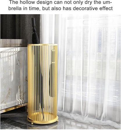 Metal Umbrella Holder for Entryway, Office Commercial Large Capacity Metal Umbrella Holder for Business Metal Frame Umbrella Storage Shelf Modern Indoor Entryway(Black)