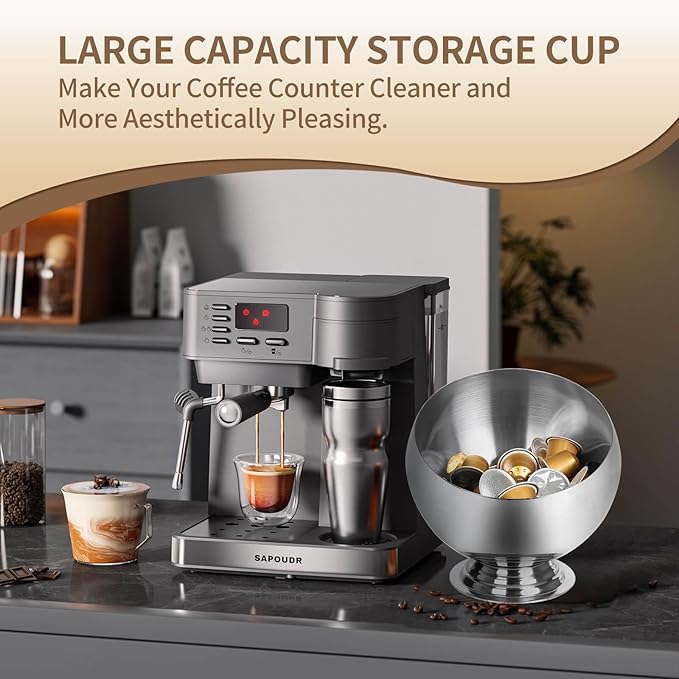 Coffee Pod Holder-Coffee Pod Storage-K Cup Holder-Espresso Pod Holder-Coffee Pod Organizer（GOLD