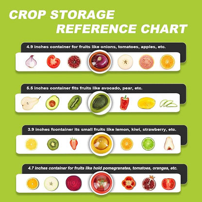 LYLHZRMDGC Set of 4 Fresh Food Containers, Fresh Pod, Reusable Silicone Storage Pods for Avocado, Onions, Tomatoes, Garlic – Anti-Oxidation for Fridge, Send Goods from Local Warehouse