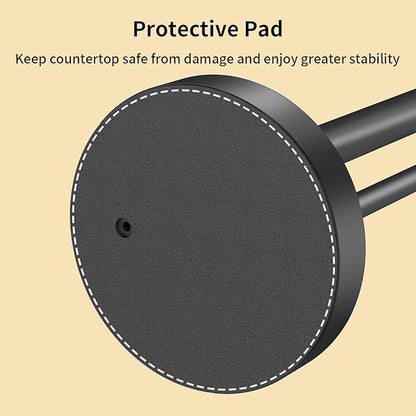 YUMORE Toilet Paper Holder Stand up with Storage, Bathroom Weighted Base Floor Toilet Paper Roll Holder Free Standing for 3 Rolls, Matte Black Bath Stainless Steel Extra Tissue Holder