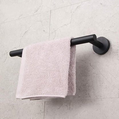 GERZ Contemporary 12-Inch Towel Bar Bath Hand Towel Holder SUS 304 Stainless Steel Wall Mounted Bathroom Organizer Matte Black AG1101C30.5-BK