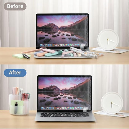 Desk Pencil Pen Holder, 3 Slots 360-Degree Spinning Organizers, Desktop Storage Stationery Supplies, Cute Cup Pot for Office, School, Art Supply, Kids - Clear