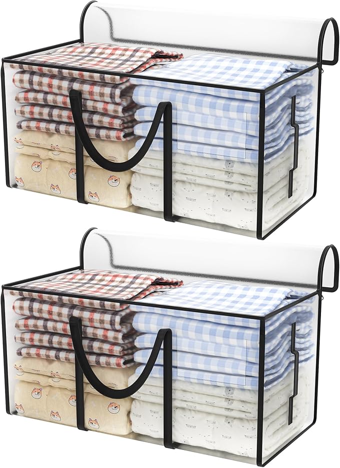 CONGREGATE 97L Moving,2 pack extra large moving bags with zippers，bagsmoving bags heavy duty，,closet storage,Storage Containers for Organizing Bedroom,Closet, Clothing,storage totes with lids