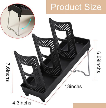 Coffee Cup Holder, Disposable Cup Holder, Plastic Cup Holder 3 Slot, Suitable for Countertop Coffee Station, Bar, Restaurant, Breakroom Home