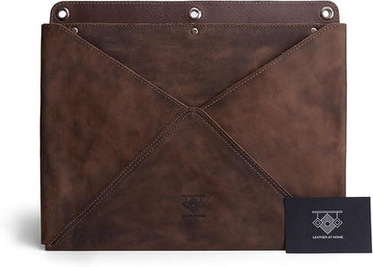 Wall File Organizer, Leather Wall Organizer for Office, Hanging Wall File Holder/Mail Organizer, Stylish Leather Folder for Wall, Office Wall Mounted File Organizer, Wall Hanging File