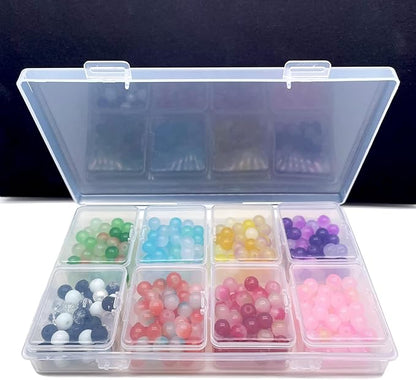 Tackle Box Organizer - Plastic Storage with Removable Compartment, Small Parts, Craft & Sewing Accessories (8-GRIDS)