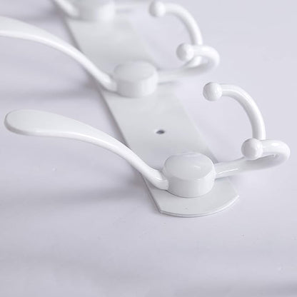 WEBI Coat Rack Wall Mount,Coat Hooks Wall Mounted,Coat Hanger Wall,Hook Rack Rail,Wall Coat Rack with Hooks for Hanging Jacket,Clothes,White