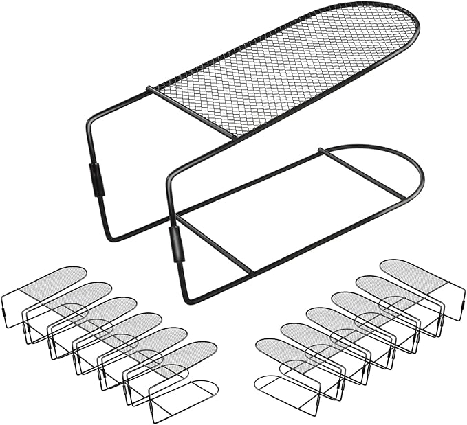 Shoe Slot Organizer for Closet Metal Shoe Rack Storage Space Saver Shoe Stacker Organizers for Shelf (Metal-12PACK)
