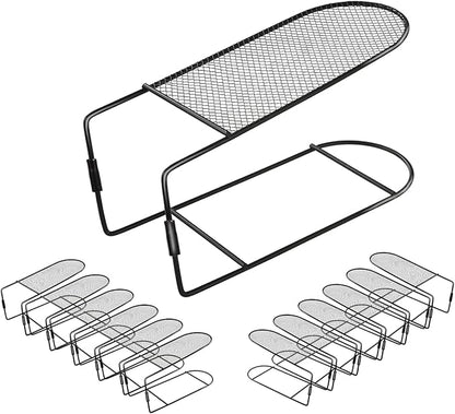 Shoe Slot Organizer for Closet Metal Shoe Rack Storage Space Saver Shoe Stacker Organizers for Shelf (Metal-12PACK)