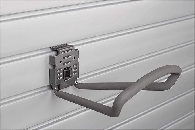 HandiWall 8" Loop Hook with Locking Bracket for Tool Storage on Slatwall Panels